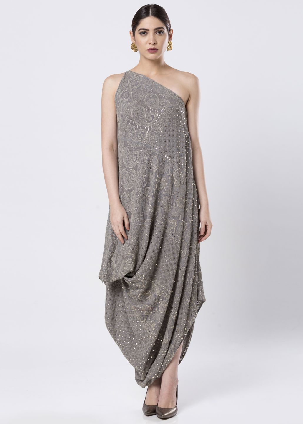 CHIKANKARI EMBROIDERED DRESS