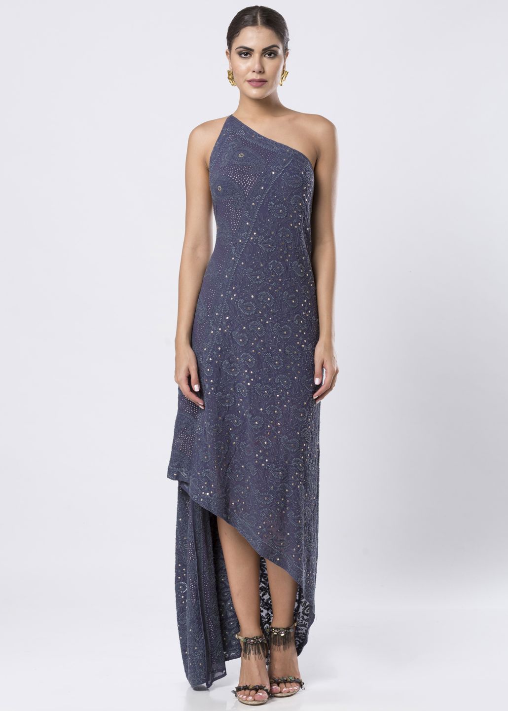 CHIKANKARI EMBROIDERED DRESS