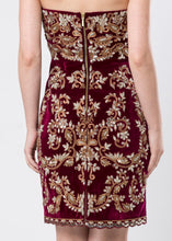 VELVET SHEATH DRESS