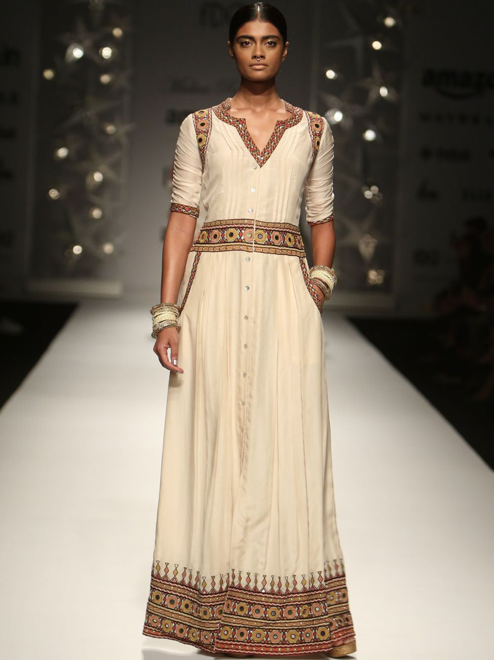 Kutch Pleated Shirt Dress