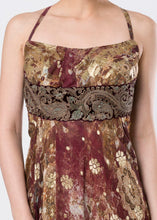 ASYMMETRICAL BROCADE DRESS