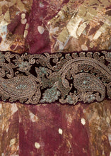 ASYMMETRICAL BROCADE DRESS