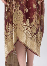 ASYMMETRICAL BROCADE DRESS