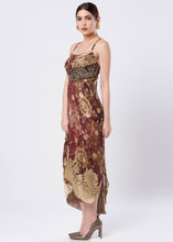 ASYMMETRICAL BROCADE DRESS