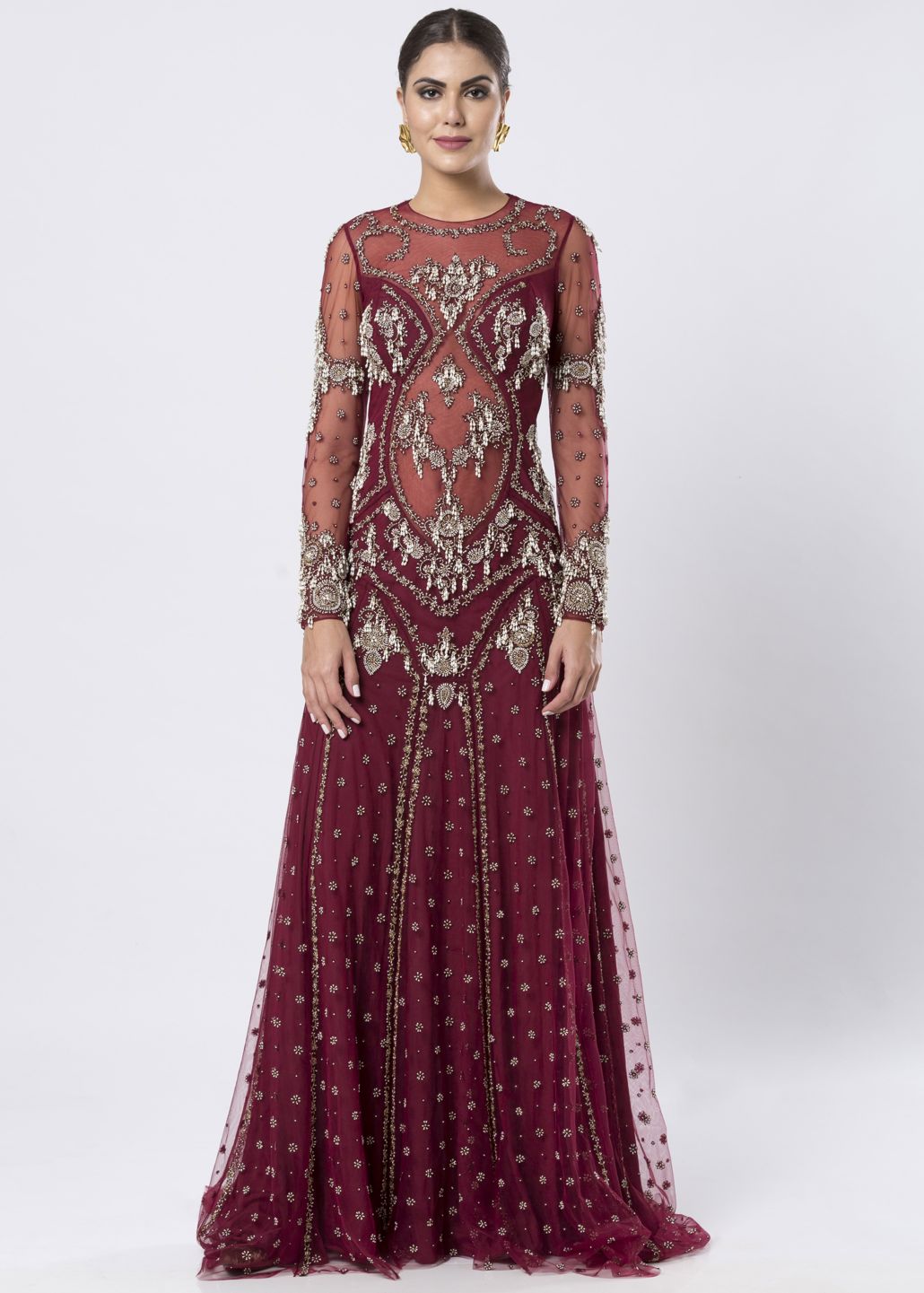 HAND EMBROIDERED GOWN