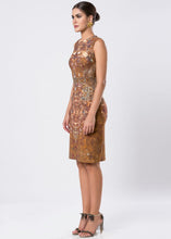 PRINTED SHEATH DRESS