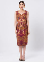 PRINTED SHEATH DRESS