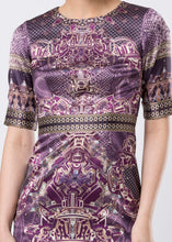 PRINTED MIDI DRESS