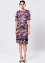 PRINTED MIDI DRESS