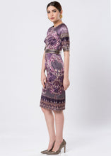 PRINTED MIDI DRESS
