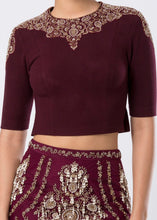 EMBELLISHED BLOUSE & SKIRT SET
