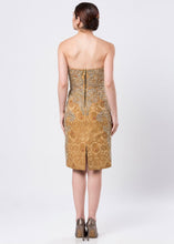 HAND EMBROIDERED BROCADE DRESS
