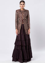 EMBROIDERED JACKET & LAYERED SKIRT