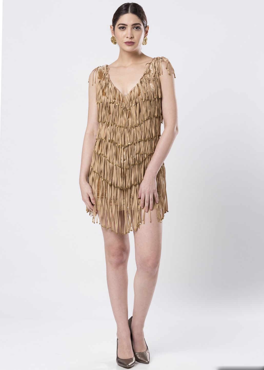 SHORT TASSEL DRESS