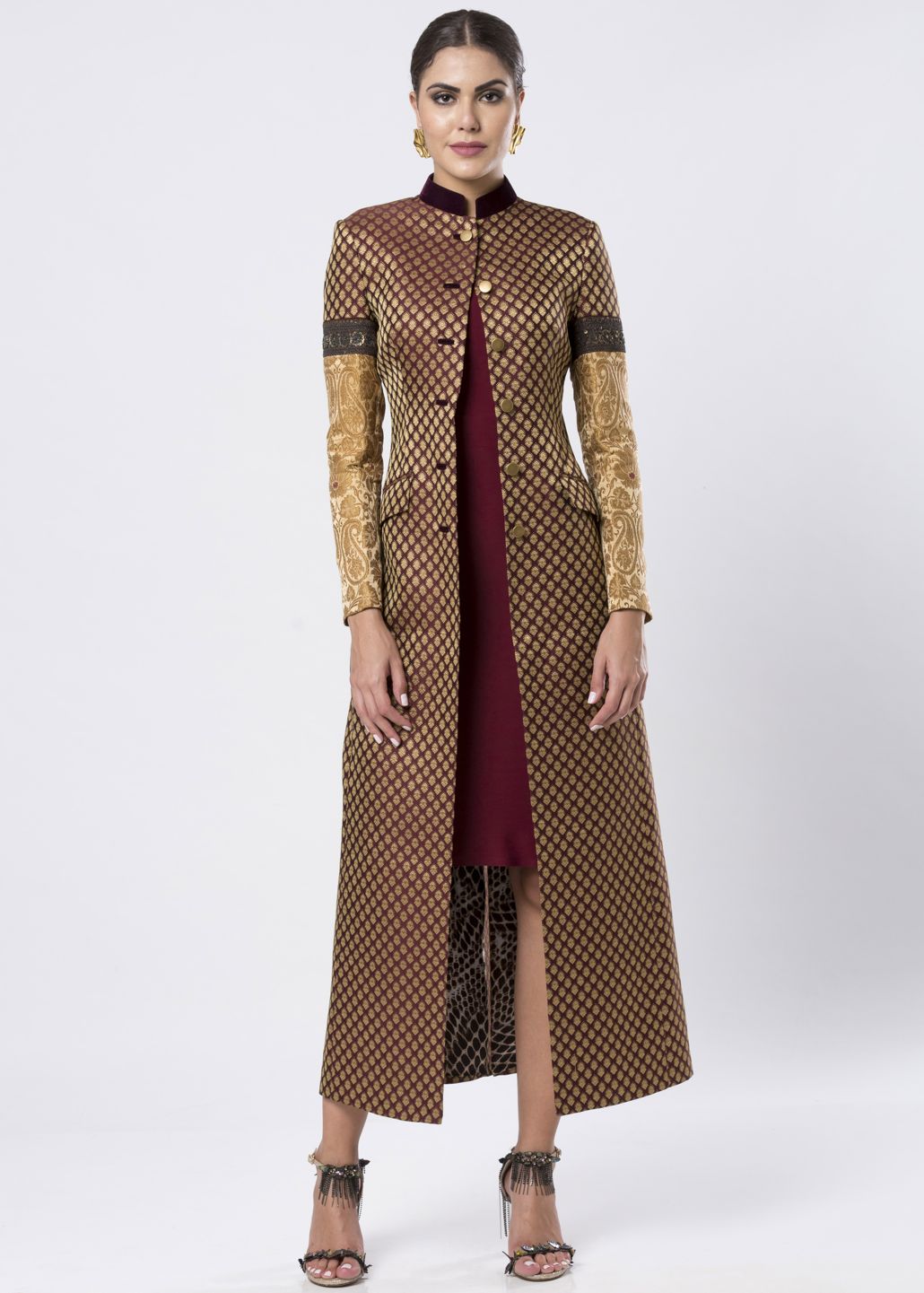 LONG BROCADE JACKET