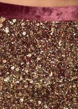 VELVET TOP & SEQUINED SKIRT