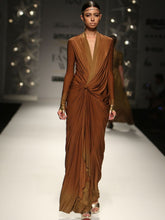 Ombred Draped Hourgalss Dress