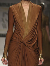Ombred Draped Hourgalss Dress