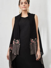 Black Cape with Dress Set