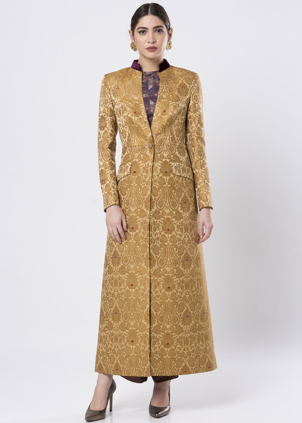 LONG BROCADE JACKET