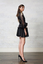 Embroidered Hand-Painted Cocktail Dress