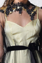 Embroidered Hand-Painted Cocktail Dress