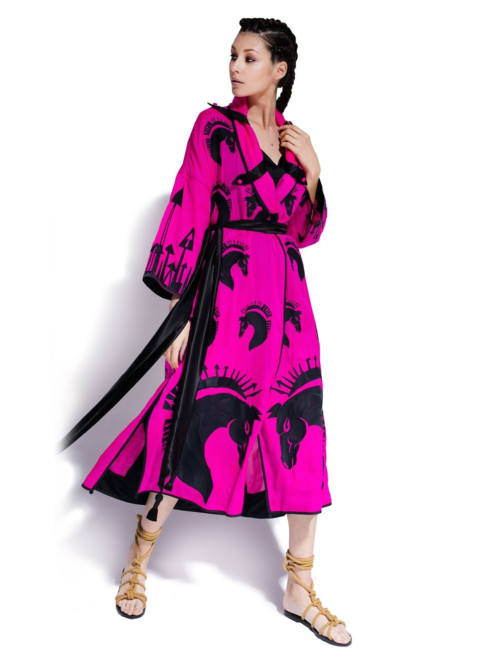 Caftan Dress 'THE WAR OF THE WORLDS'