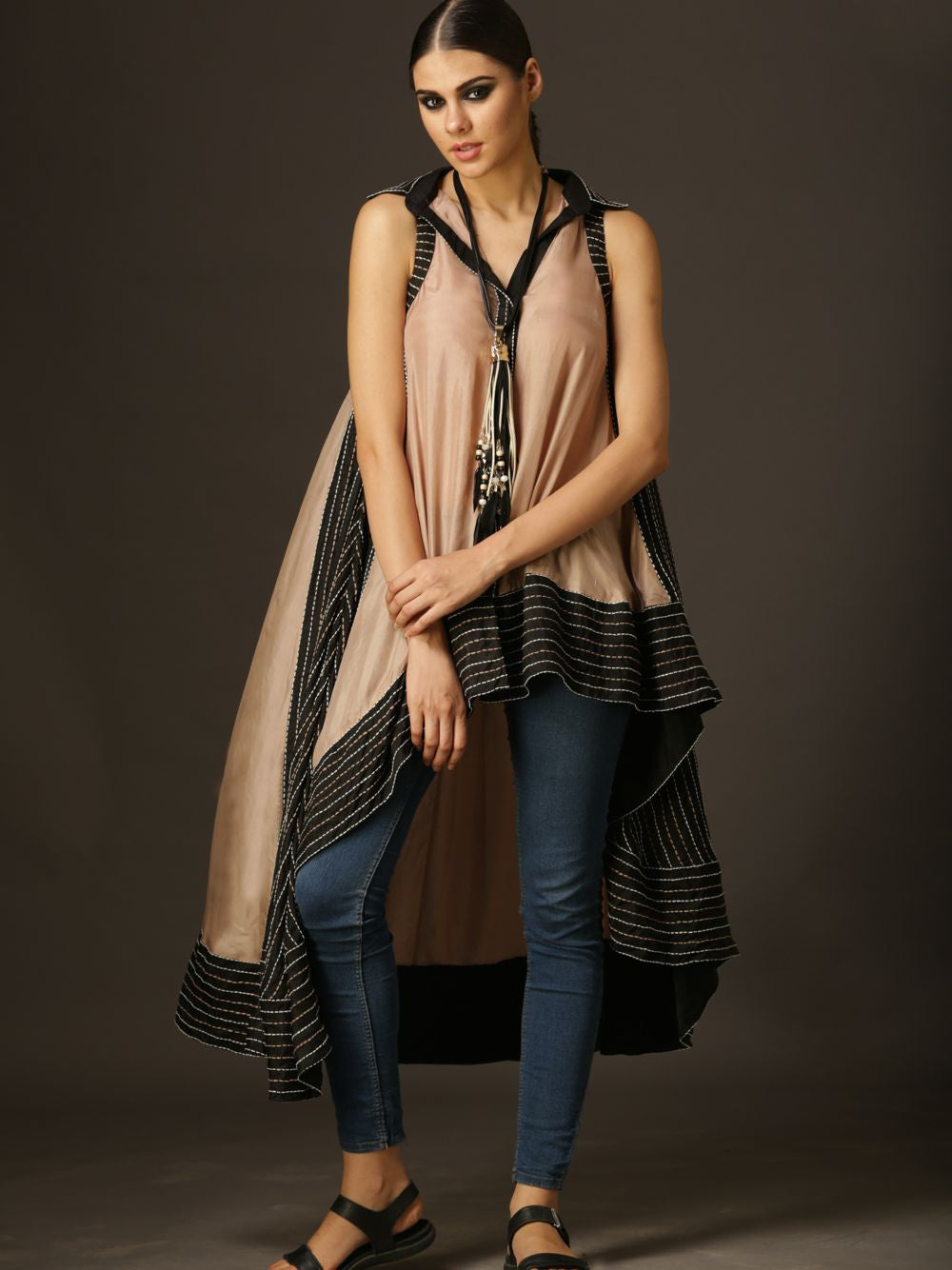Sleeveless Safari Top