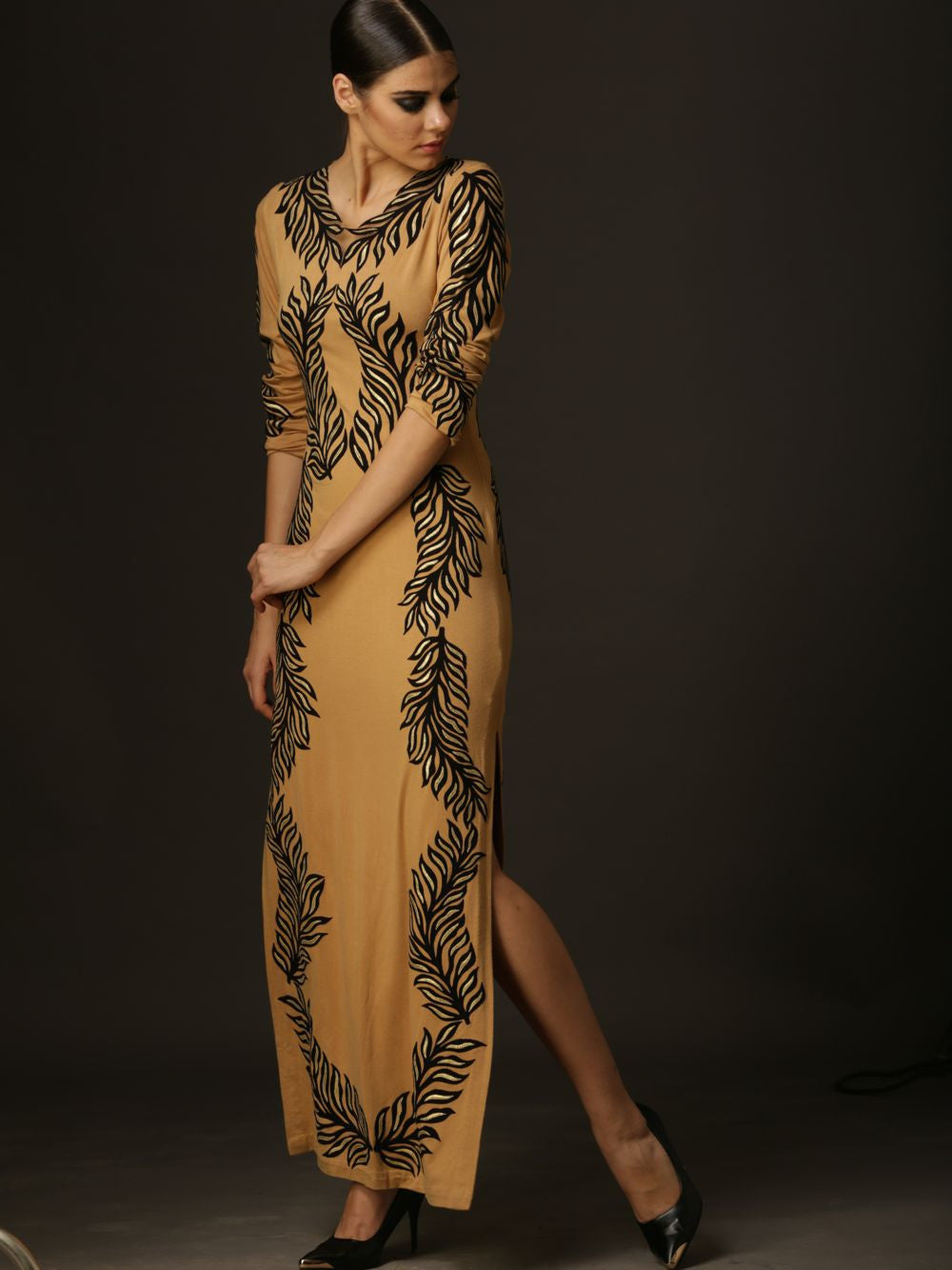Magic Feather Long Dress
