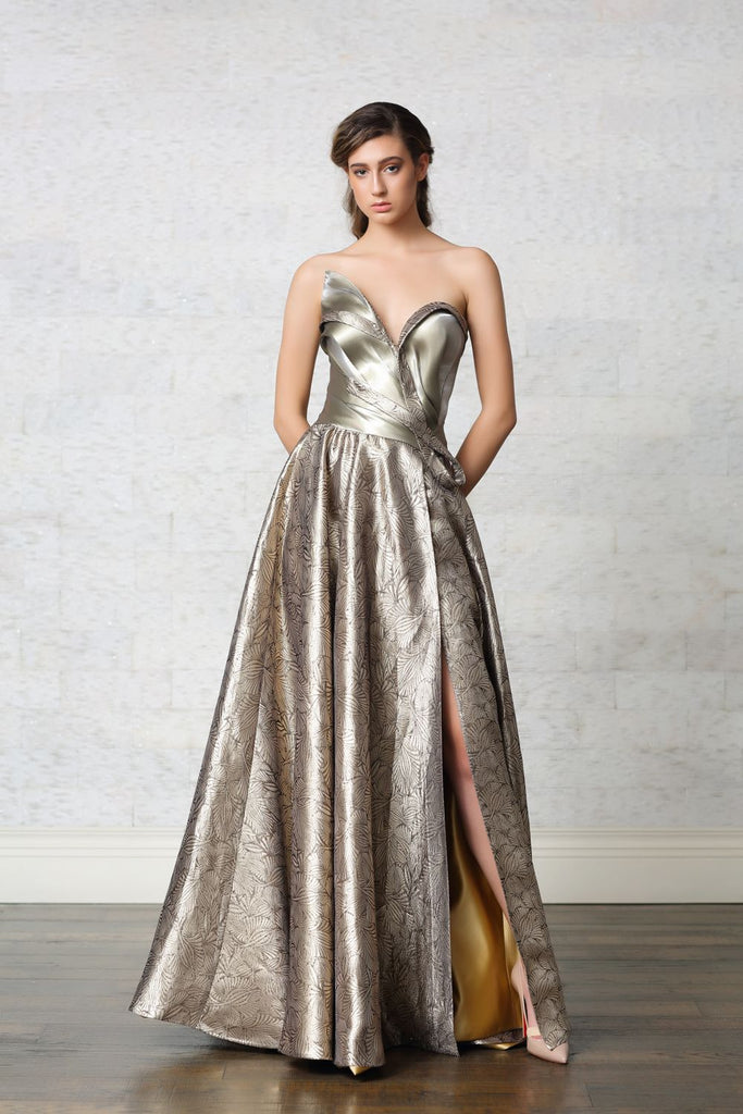 Draped Prom Dress  World Wide Couture