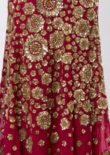 HAND EMBROIDERED FLOWERY GOWN