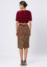 VELVET TOP & SEQUINED SKIRT