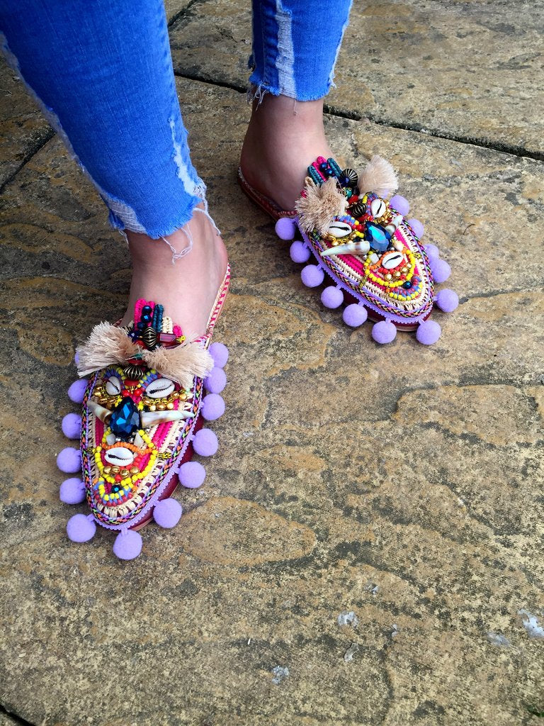 ODINE EMBELLISHED SLIPPERS