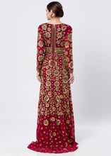 HAND EMBROIDERED FLOWERY GOWN