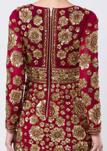 HAND EMBROIDERED FLOWERY GOWN