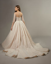 Pearl Beaded Illusion Gown DIAMANTE