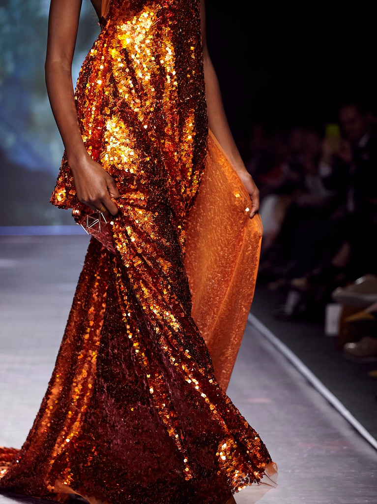 sequin asymmetrical dress Primavera Couture 3761 Fitted Long Sequin Prom Dress main image 0