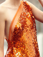 Asymmetrical Sequin Dress