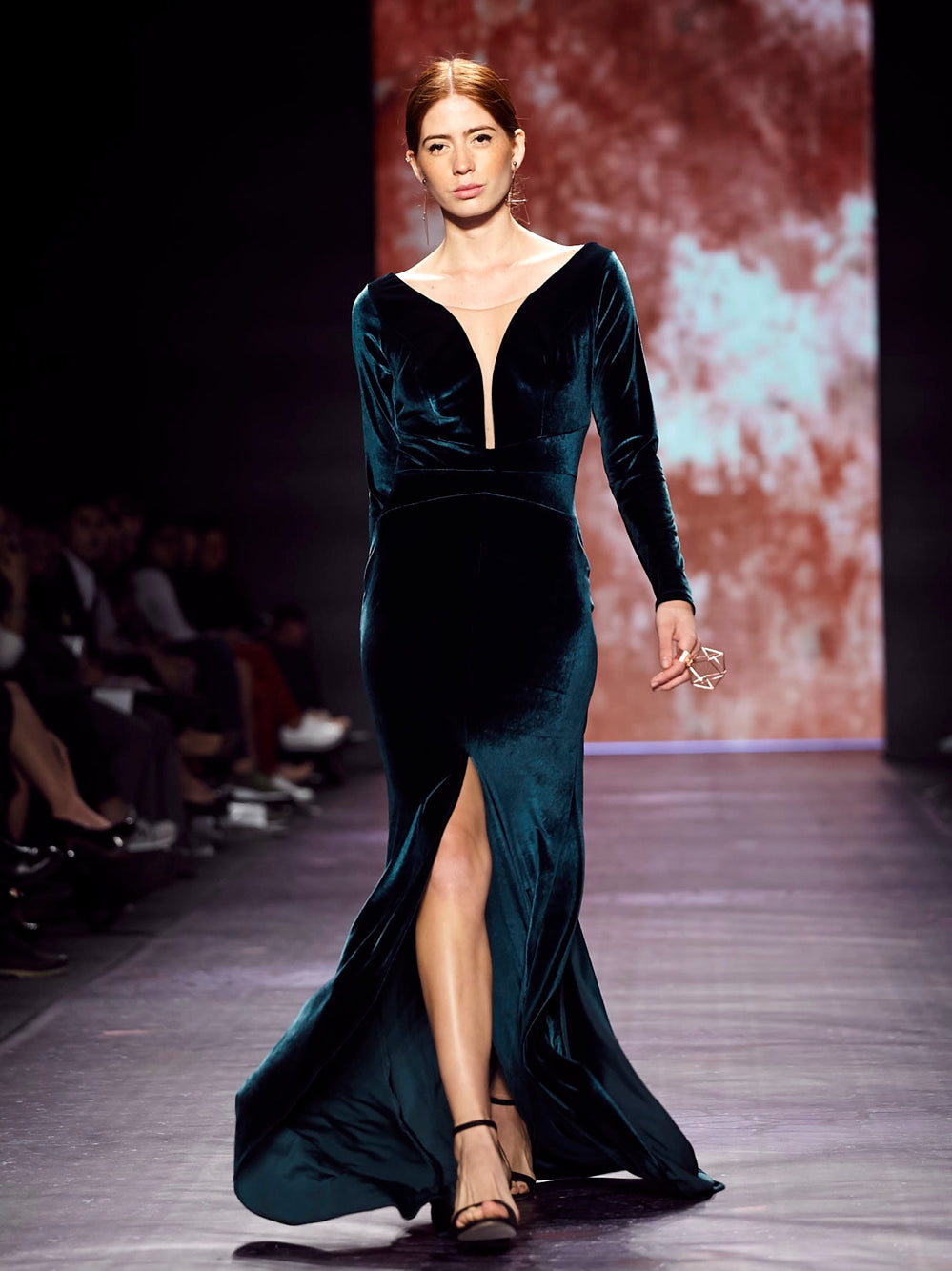 Long Velvet Dress