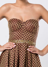 SWEETHEART BROCADE DRESS
