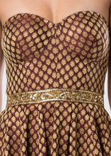 SWEETHEART BROCADE DRESS