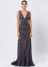 V-NECK GOWN