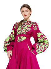 Cotton Dress 'PORCELAIN BOUQUET'