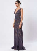 V-NECK GOWN