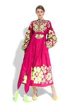 Cotton Dress 'PORCELAIN BOUQUET'