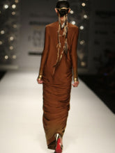 Ombred Draped Hourgalss Dress