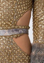 SEQUINED CUTOUT GOWN