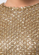 SEQUINED CUTOUT GOWN