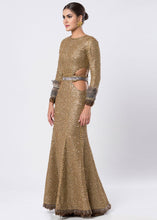 SEQUINED CUTOUT GOWN