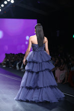 Midnight Blue Embroidered Ball Gown
